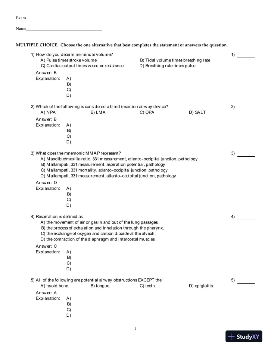 International Trauma Life Support For Emergency Care Providers, 8th Edition Test Bank, page 17