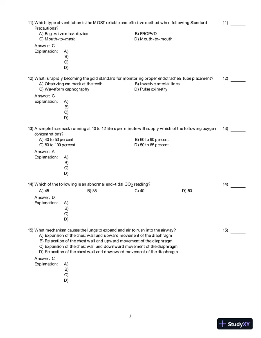 International Trauma Life Support For Emergency Care Providers, 8th Edition Test Bank, page 19