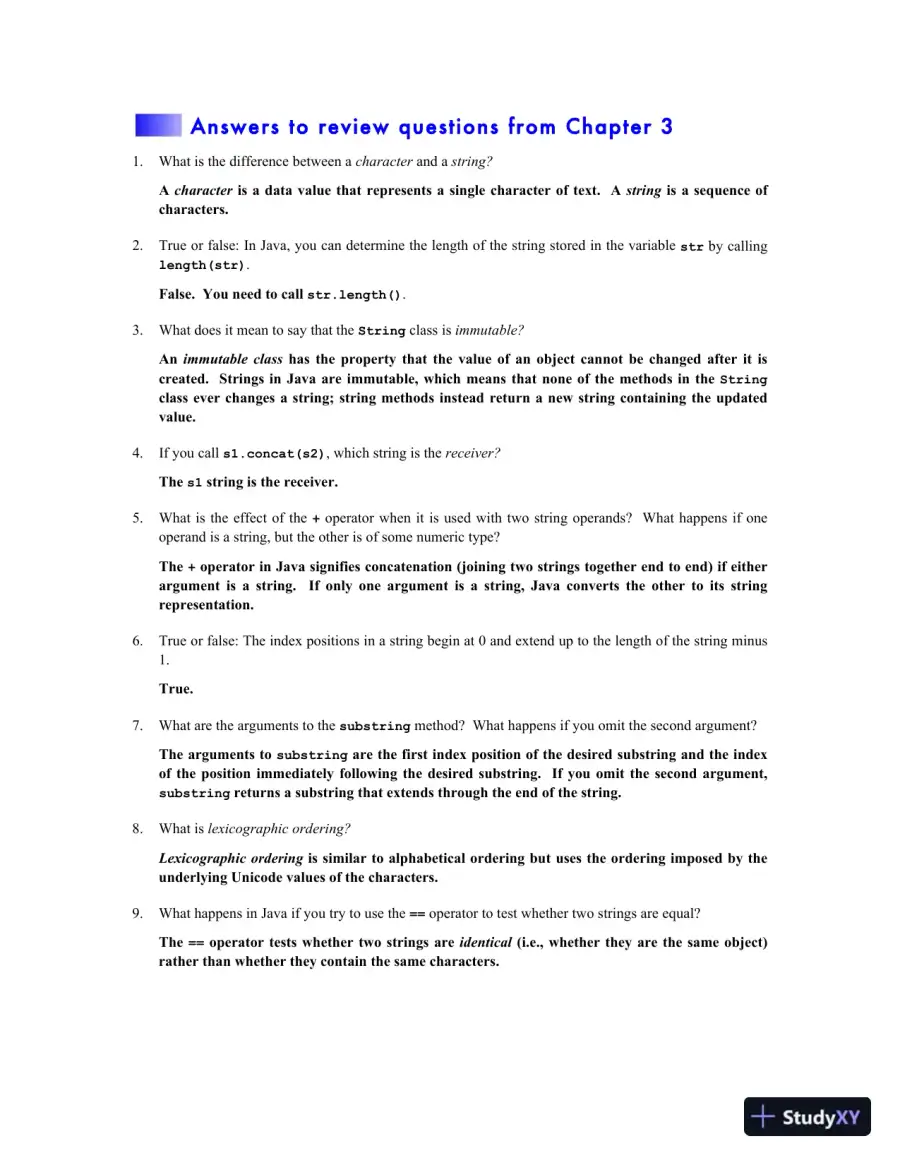 Programming Abstractions in Java, 2017 Edition Solution Manual, page 11