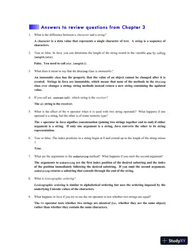 Programming Abstractions in Java, 2017 Edition Solution Manual - Page 11 preview image