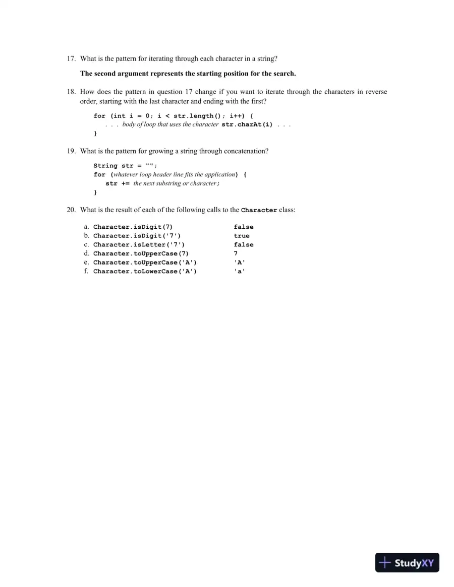 Programming Abstractions in Java, 2017 Edition Solution Manual, page 13