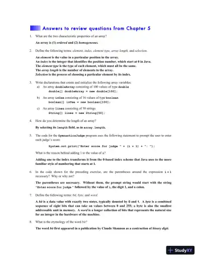 Programming Abstractions in Java, 2017 Edition Solution Manual - Page 16 preview image