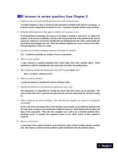 Programming Abstractions in Java, 2017 Edition Solution Manual - Page 6 preview image