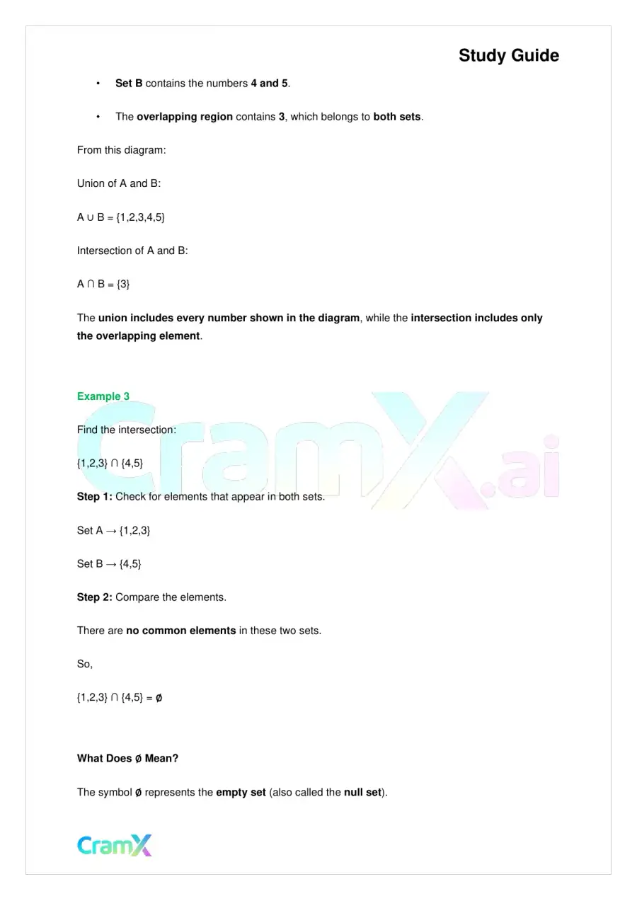 Algebra I – Terminology Sets and Expressions, page 9