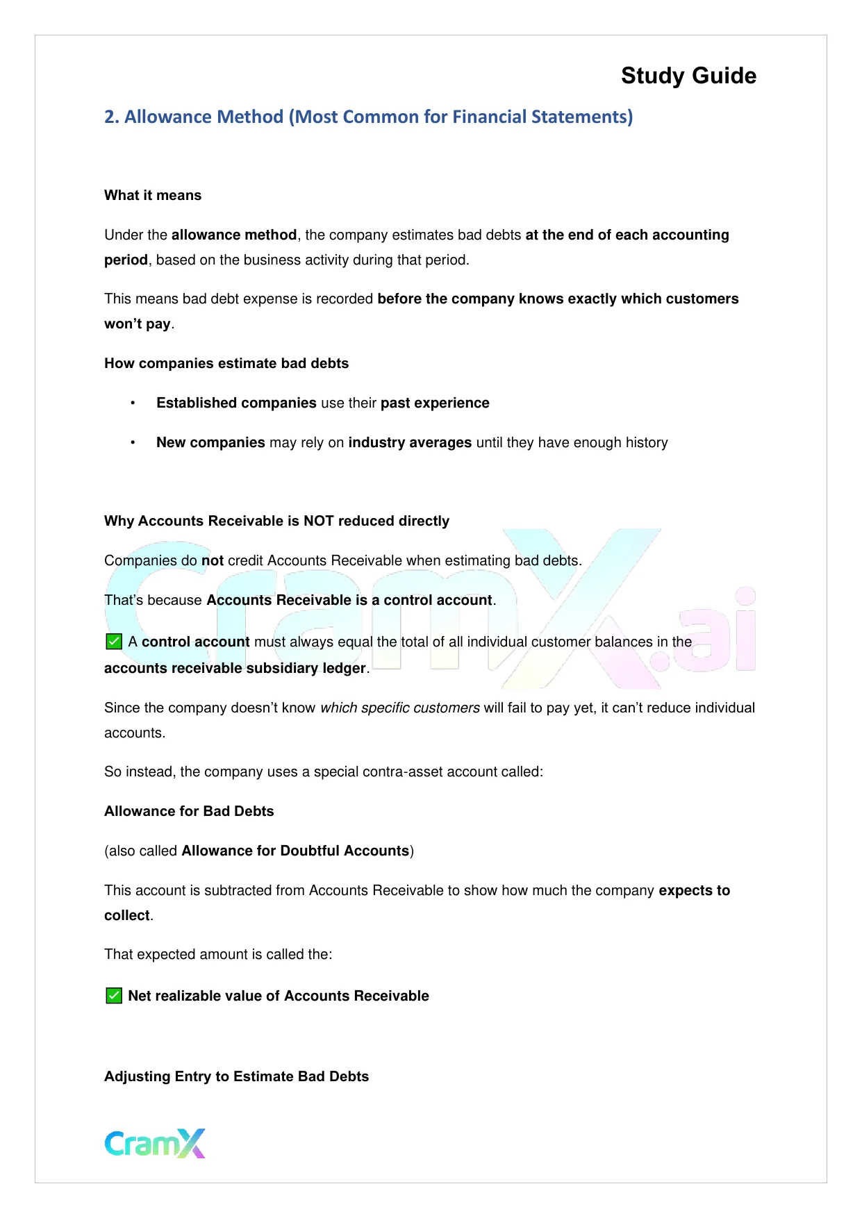 Accounting Principles I – Receivables - Page 2 preview image