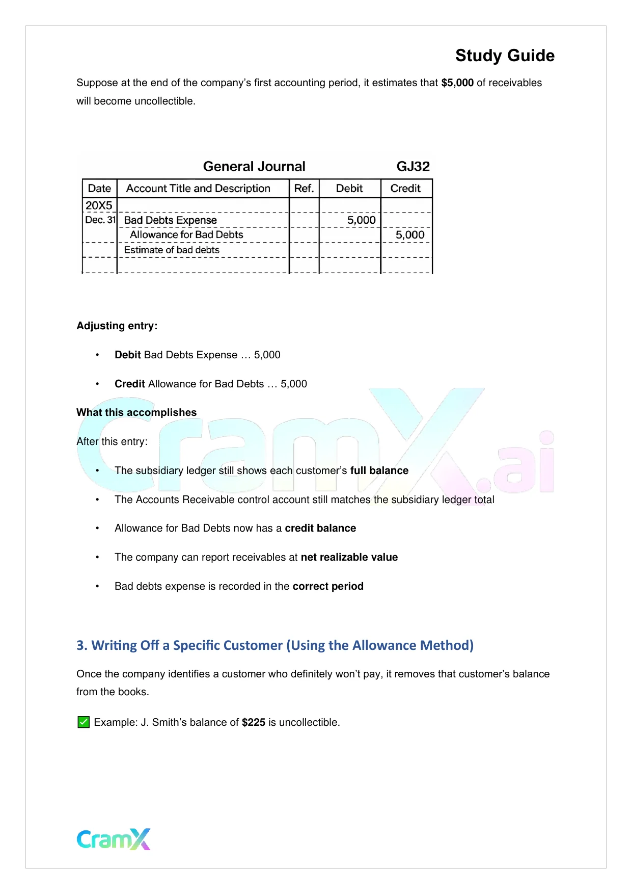 Accounting Principles I – Receivables - Page 3 preview image