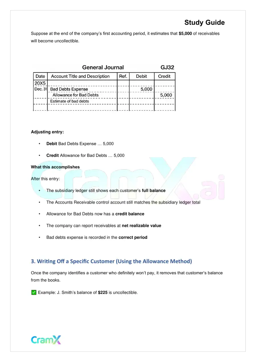 Accounting Principles I – Receivables, page 3
