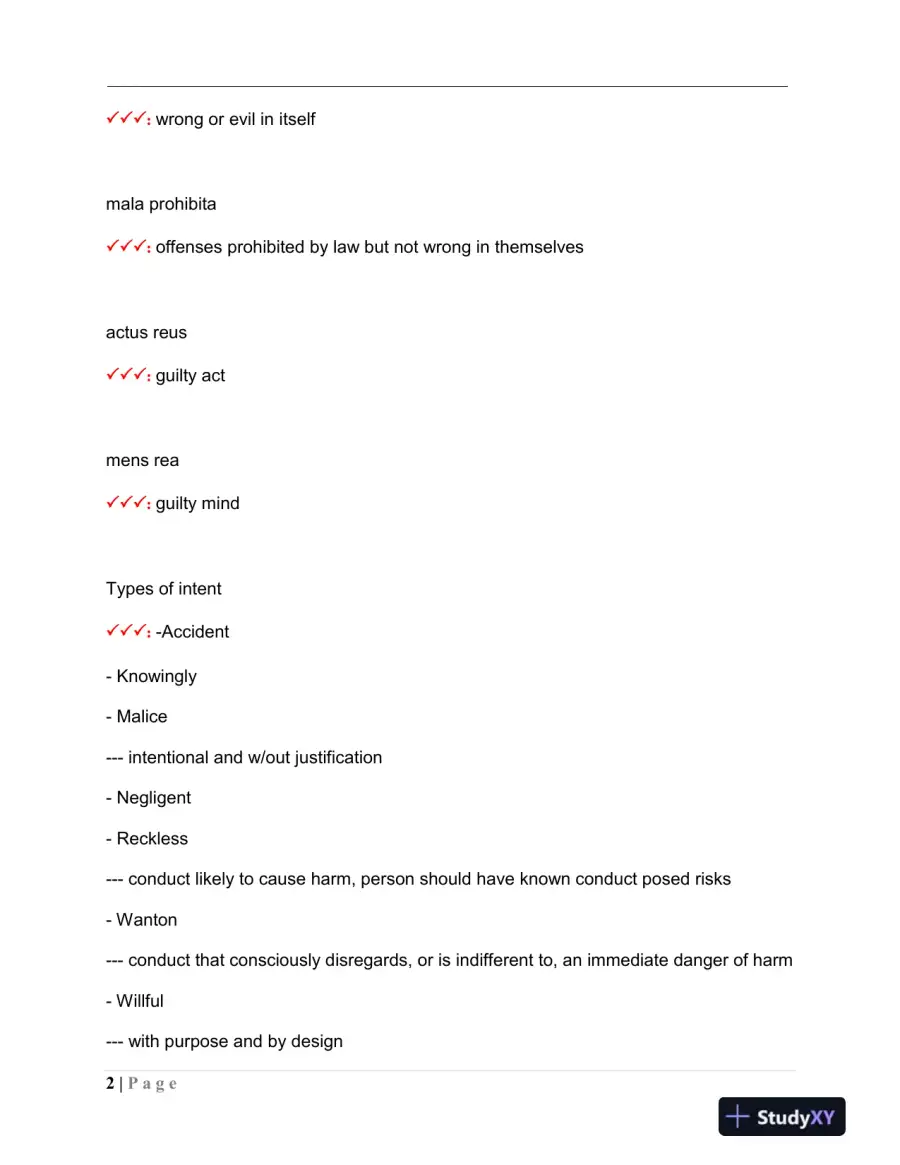 MPTC Criminal Law Final Exam With Answers (417 Solved Questions), page 3