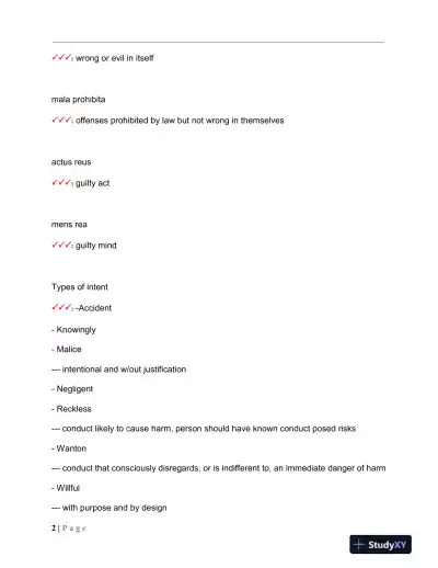 MPTC Criminal Law Final Exam With Answers (417 Solved Questions) - Page 3 preview image