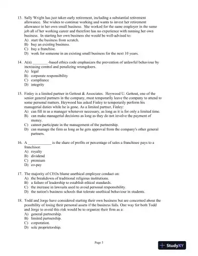 Business Ethics and Entrepreneurship - Page 4 preview image