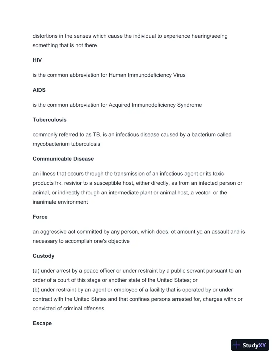 2024-2025 TCOLE Basic Jailer Course Practice Exam with Answers (259 Solved Questions), page 7