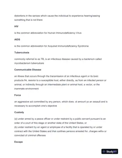 2024-2025 TCOLE Basic Jailer Course Practice Exam with Answers (259 Solved Questions) - Page 7 preview image