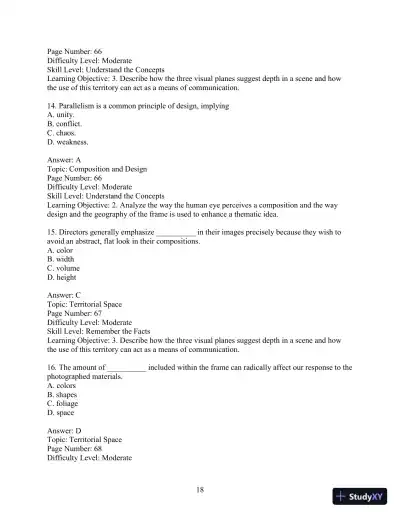 Test Bank for Understanding Movies, 14th Edition - Page 21 preview image