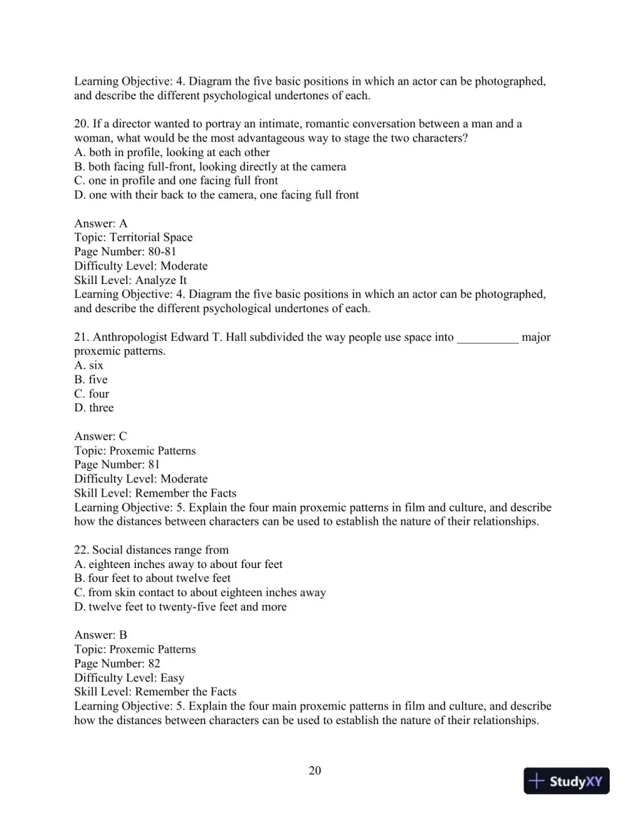 Test Bank for Understanding Movies, 14th Edition, page 23
