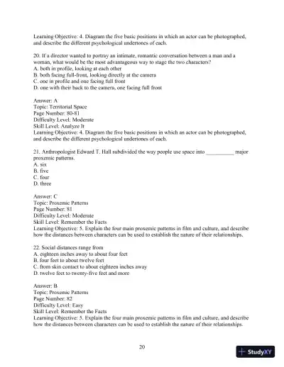 Test Bank for Understanding Movies, 14th Edition - Page 23 preview image