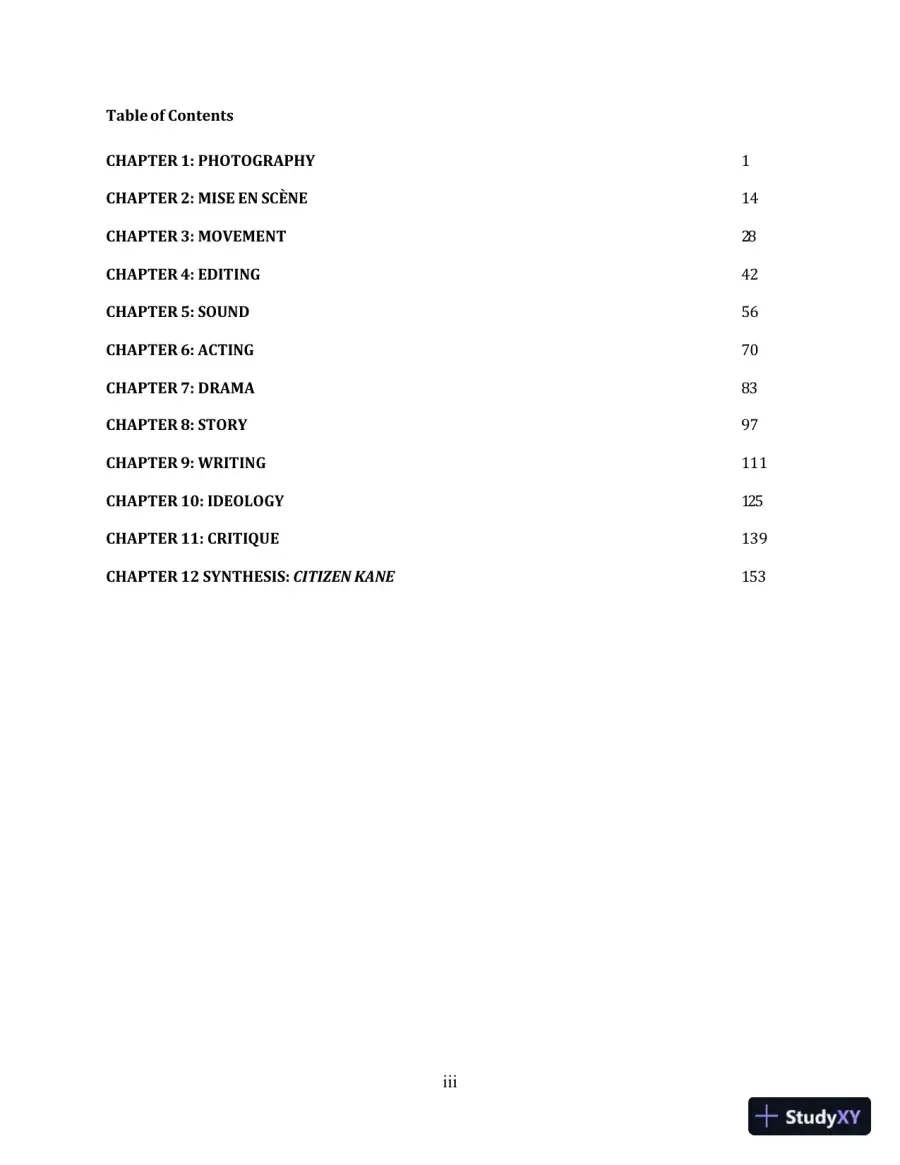 Test Bank for Understanding Movies, 14th Edition, page 3