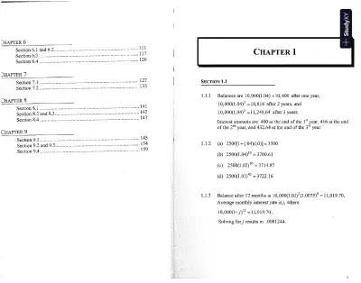 Solution Manual For Mathematics Of Investment And Credit, 5th Edition - Page 1 preview image
