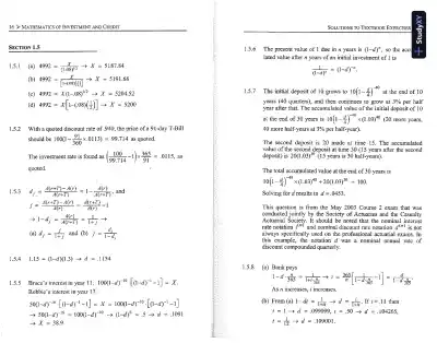 Solution Manual For Mathematics Of Investment And Credit, 5th Edition - Page 10 preview image