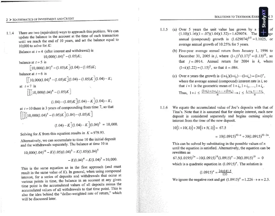 Solution Manual For Mathematics Of Investment And Credit, 5th Edition, page 3