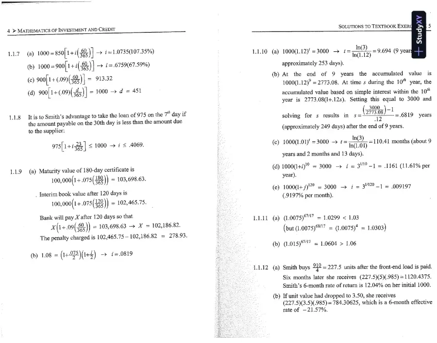 Solution Manual For Mathematics Of Investment And Credit, 5th Edition, page 4