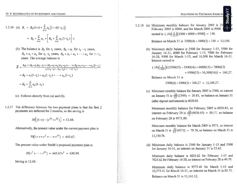Solution Manual For Mathematics Of Investment And Credit, 5th Edition, page 7