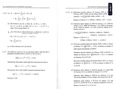 Solution Manual For Mathematics Of Investment And Credit, 5th Edition - Page 7 preview image