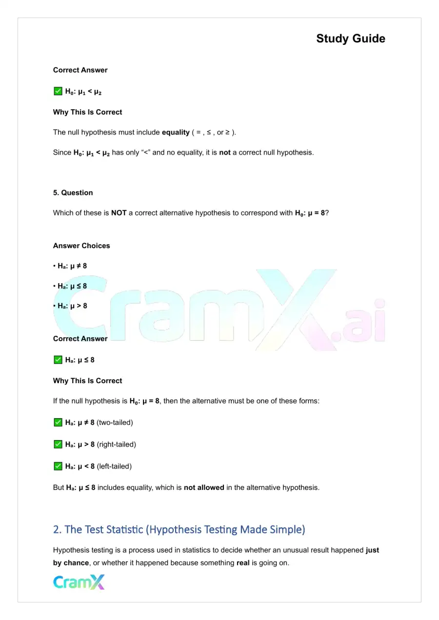 Statistics - Principles of Testing, page 3