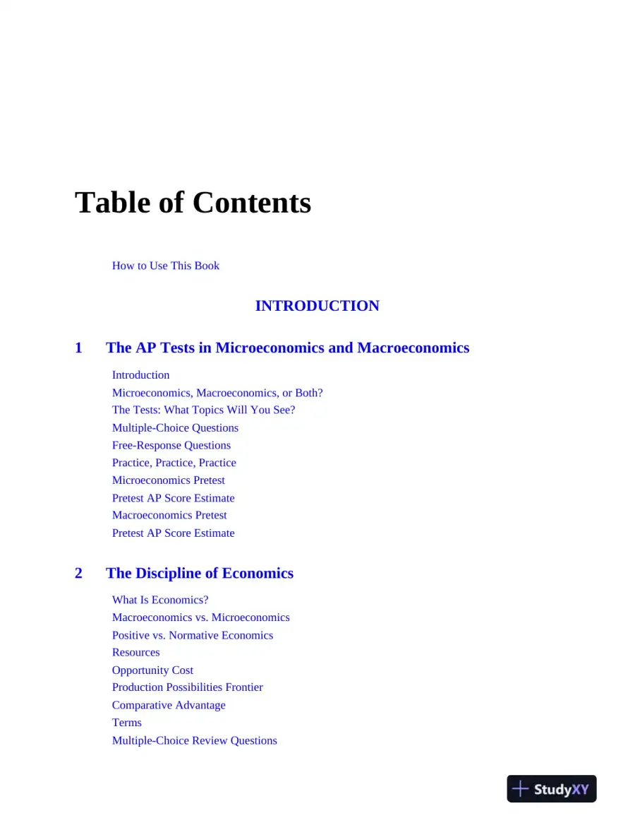AP Microeconomics/Macroeconomics Premium, 2024: 4 Practice Tests + Comprehensive Review (2024), page 10
