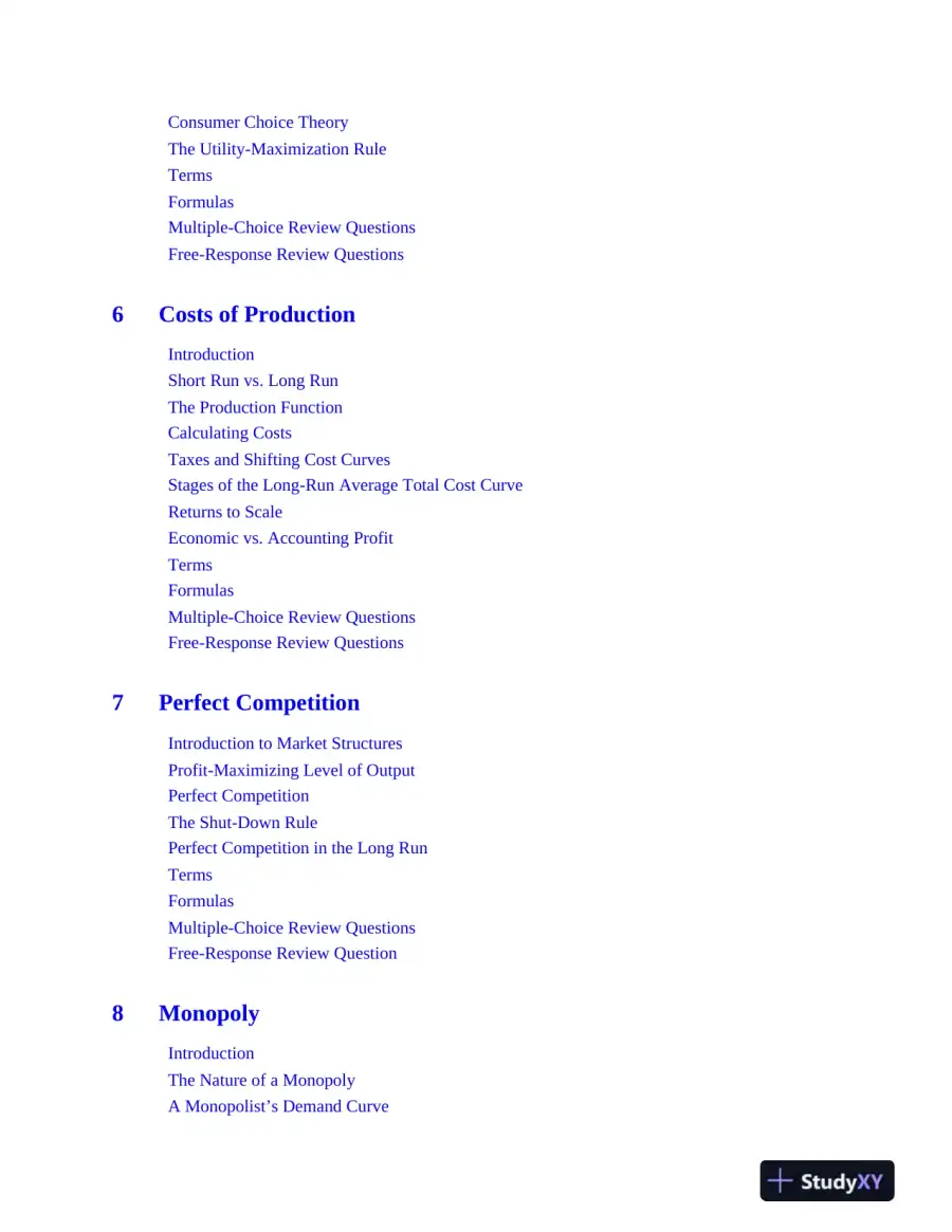 AP Microeconomics/Macroeconomics Premium, 2024: 4 Practice Tests + Comprehensive Review (2024), page 12