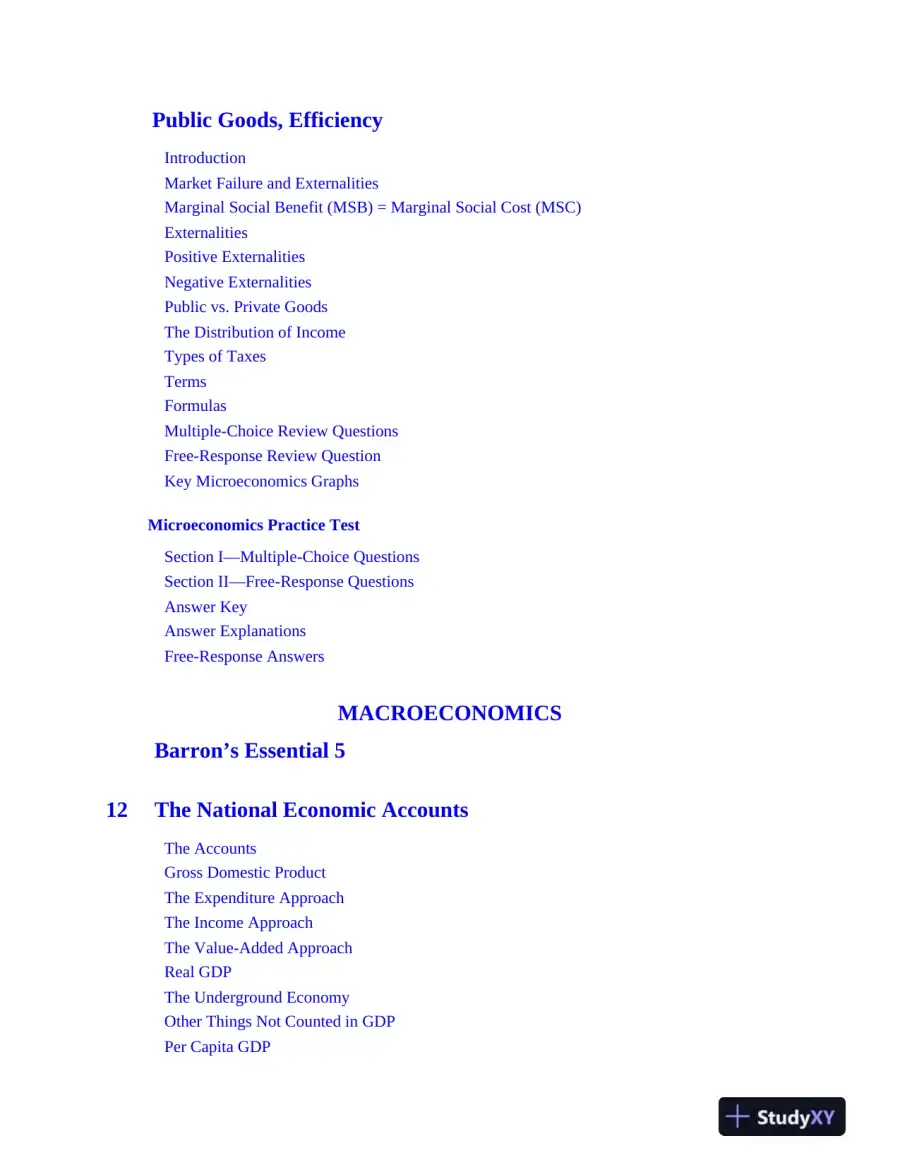 AP Microeconomics/Macroeconomics Premium, 2024: 4 Practice Tests + Comprehensive Review (2024), page 14