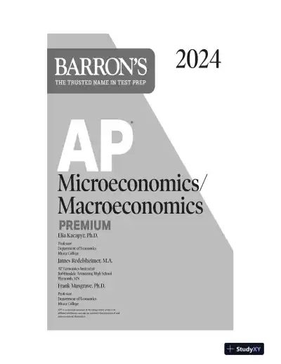 AP Microeconomics/Macroeconomics Premium, 2024: 4 Practice Tests + Comprehensive Review (2024) - Page 4 preview image