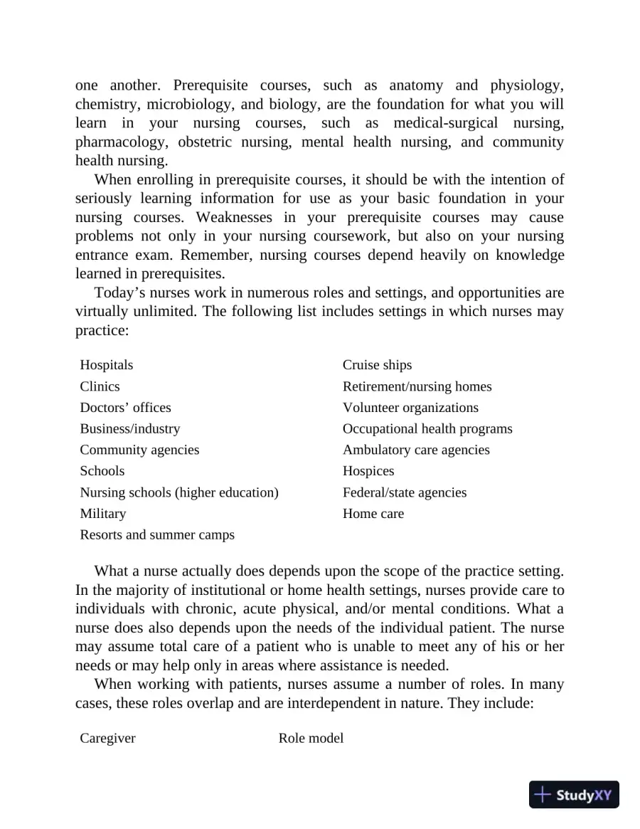 Nursing School Entrance Exams: HESI A2 / NLN PAX-RN / PSB-RN / RNEE / TEAS, 6th Edition (2020), page 15