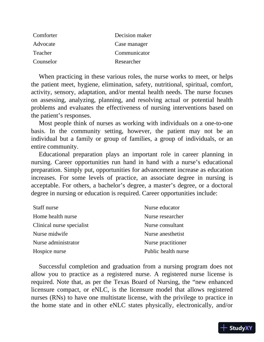 Nursing School Entrance Exams: HESI A2 / NLN PAX-RN / PSB-RN / RNEE / TEAS, 6th Edition (2020), page 16