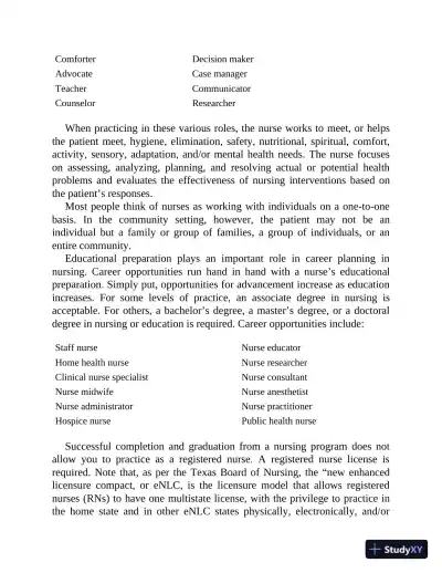 Nursing School Entrance Exams: HESI A2 / NLN PAX-RN / PSB-RN / RNEE / TEAS, 6th Edition (2020) - Page 16 preview image