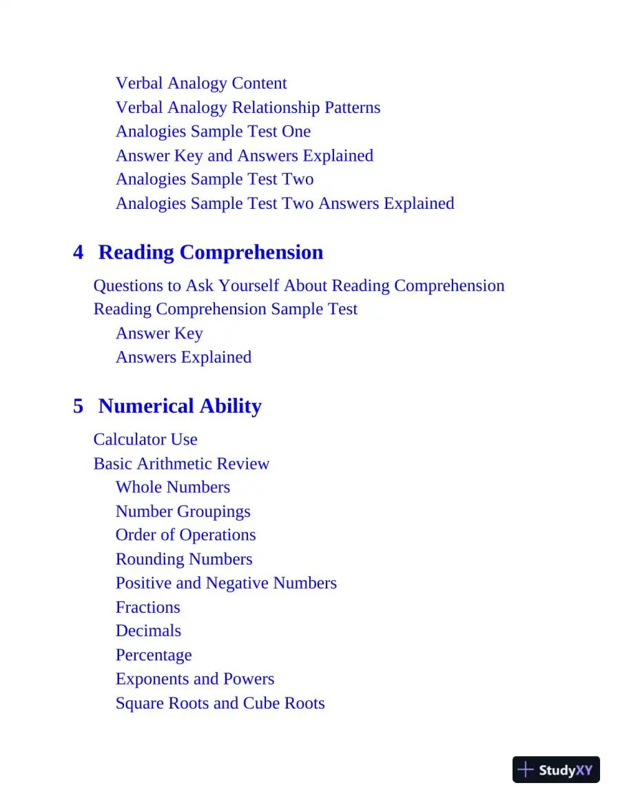 Nursing School Entrance Exams: HESI A2 / NLN PAX-RN / PSB-RN / RNEE / TEAS, 6th Edition (2020), page 7