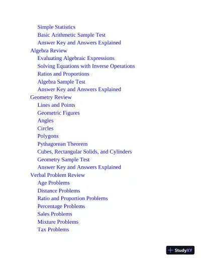 Nursing School Entrance Exams: HESI A2 / NLN PAX-RN / PSB-RN / RNEE / TEAS, 6th Edition (2020) - Page 8 preview image