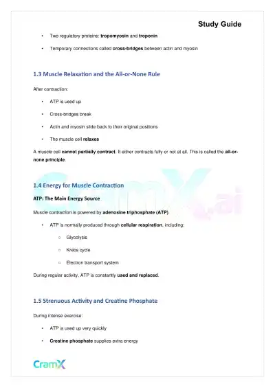 Biology - Support and Movement in Animals - Page 3 preview image