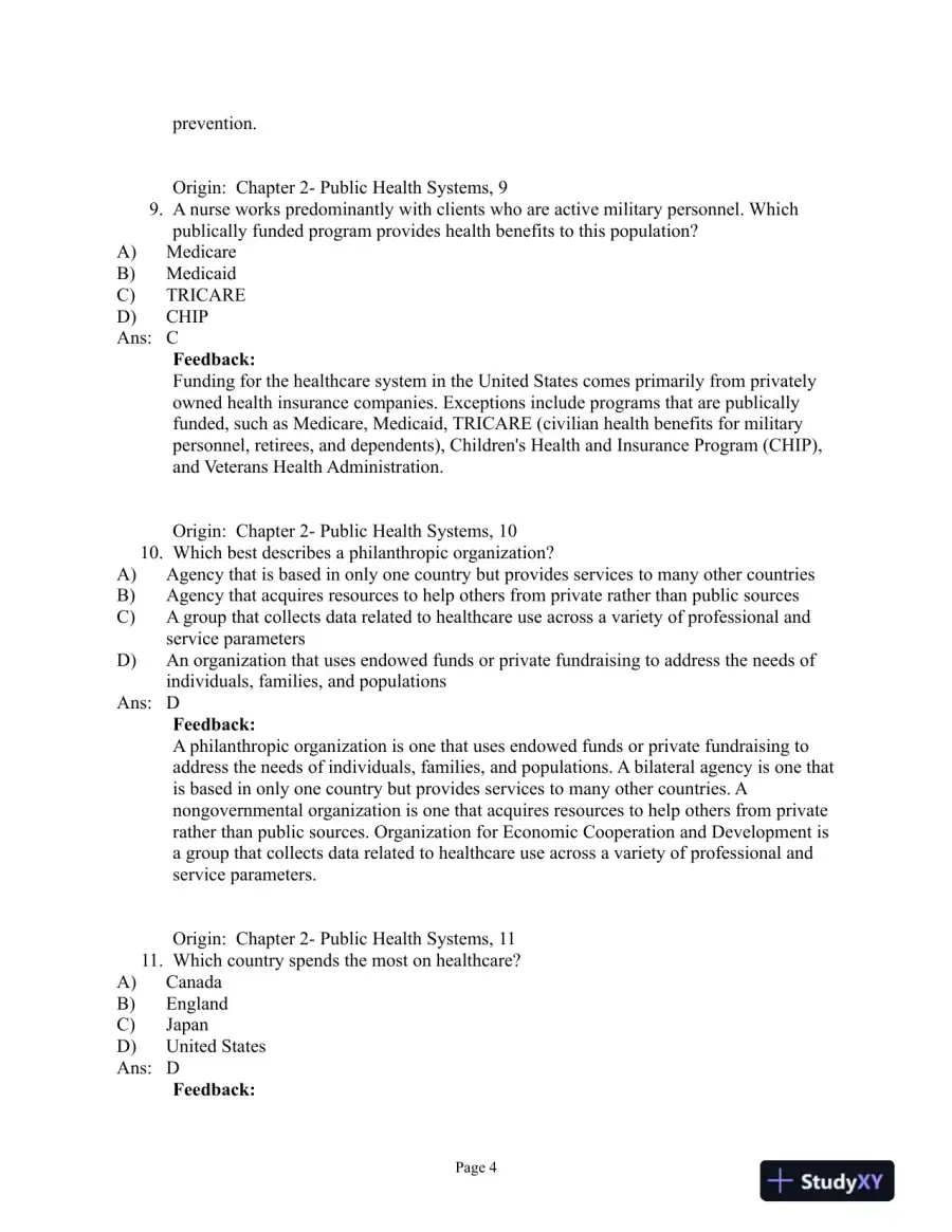Test Bank For Community and Public Health Nursing, 1st Edition, page 14