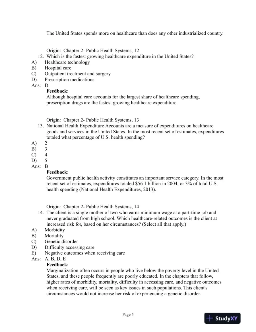 Test Bank For Community and Public Health Nursing, 1st Edition, page 15