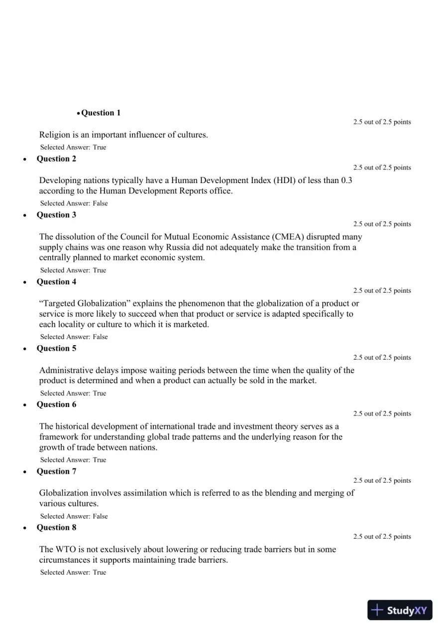 Liberty University BUSI 303 Exam 1 Complete Solutions Correct Answers Key, page 4