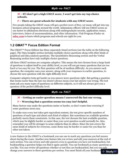 GMAT Official Guide Data Insights Review 2023-2024, Focus Edition (2023) - Page 11 preview image