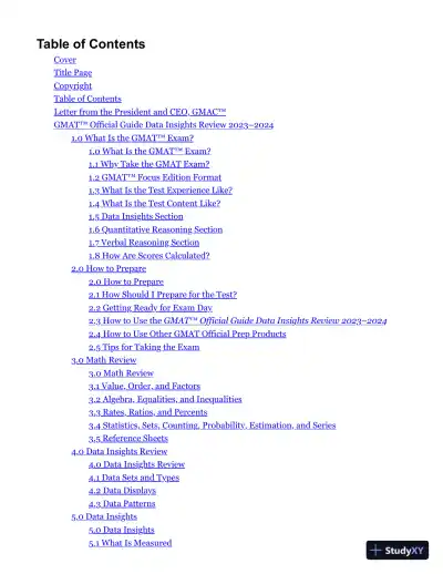 GMAT Official Guide Data Insights Review 2023-2024, Focus Edition (2023) - Page 6 preview image