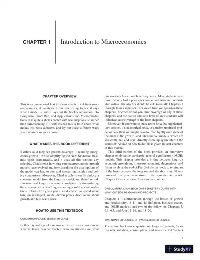 Macroeconomics, Third Edition Solution Manual - Page 4 preview image