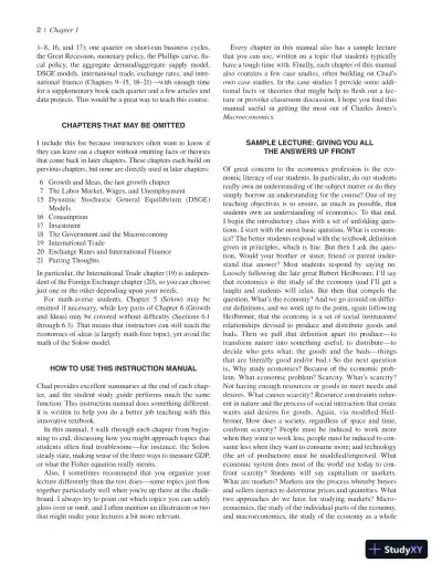 Macroeconomics, Third Edition Solution Manual - Page 5 preview image
