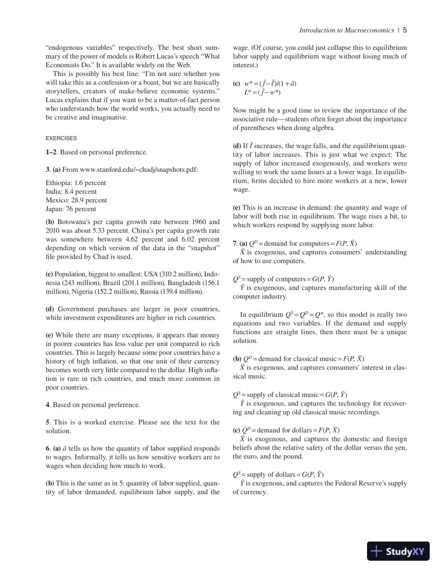 Macroeconomics, Third Edition Solution Manual, page 8