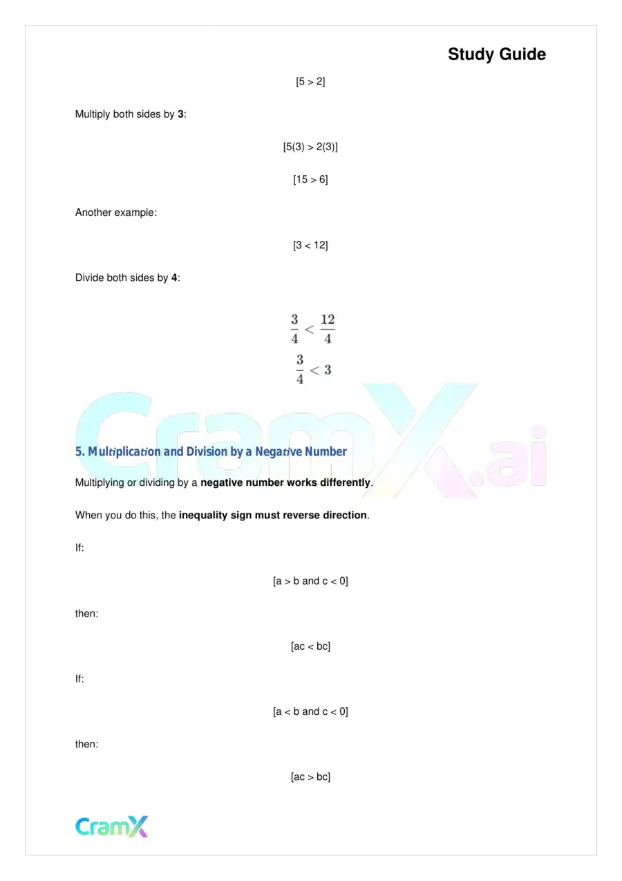 Algebra I – Inequalities Graphing and Absolute Value, page 5
