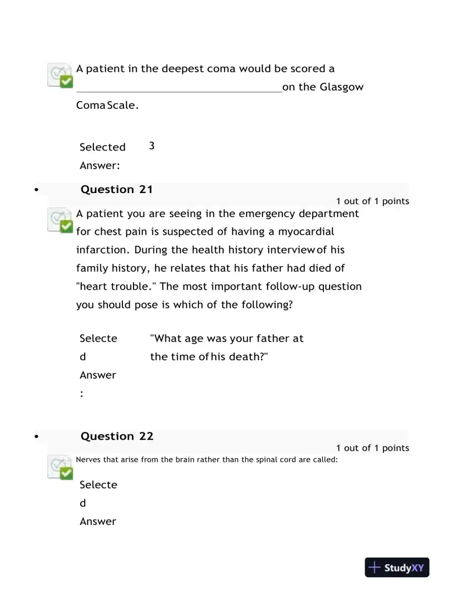 2021-2022 NURS6512 Nursing Diagnosis Final Exam With Answers (100 Solved Questions), page 11