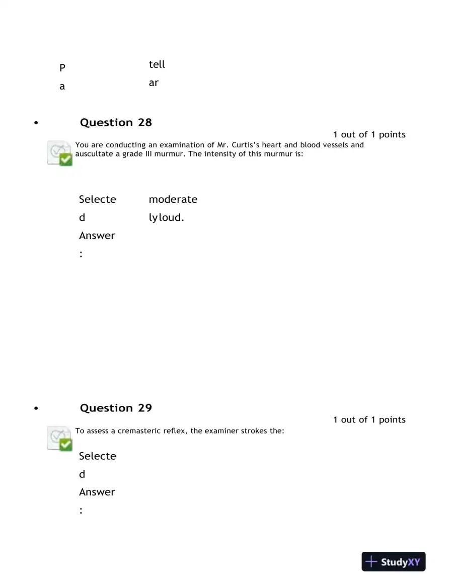2021-2022 NURS6512 Nursing Diagnosis Final Exam With Answers (100 Solved Questions), page 15