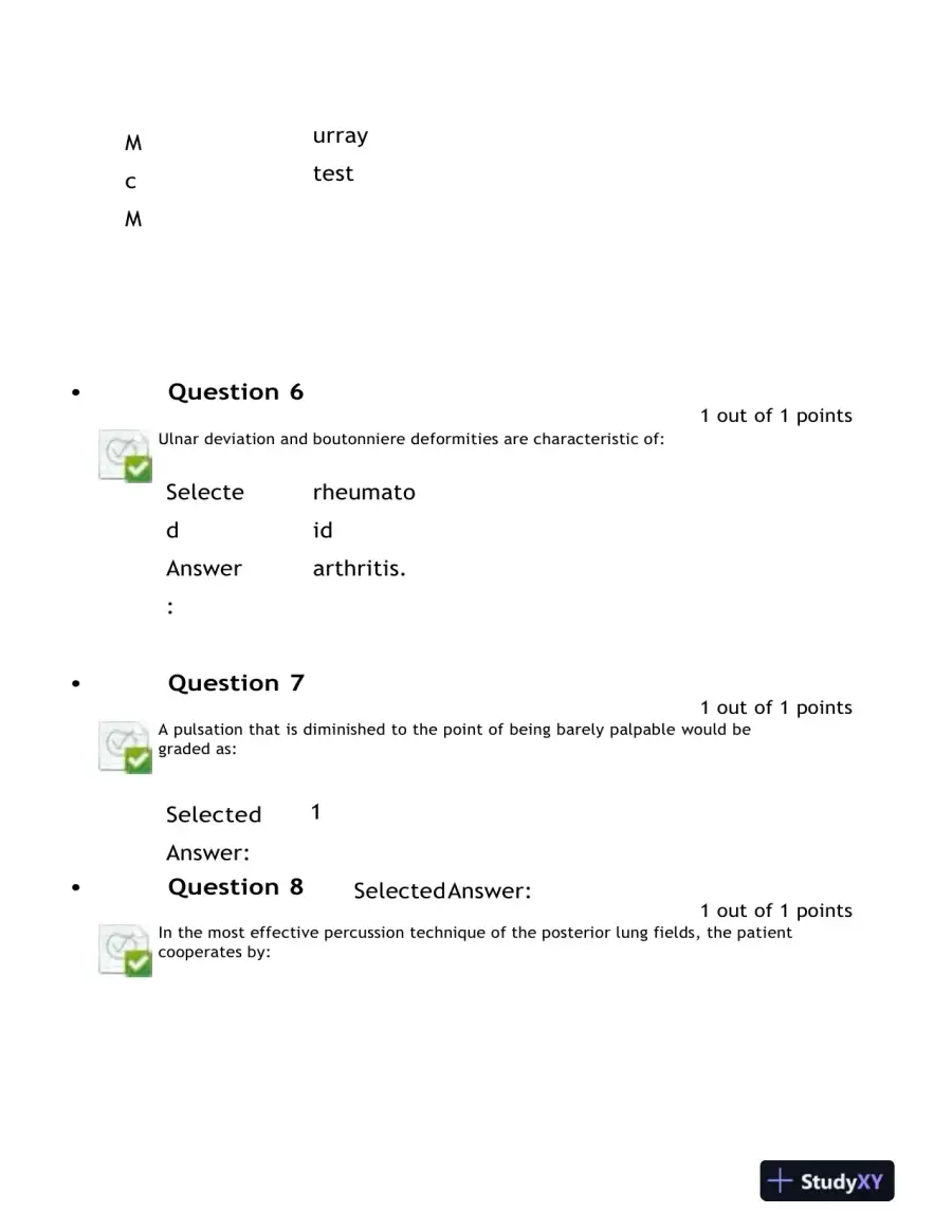 2021-2022 NURS6512 Nursing Diagnosis Final Exam With Answers (100 Solved Questions), page 4