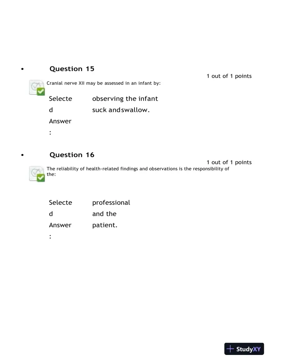 2021-2022 NURS6512 Nursing Diagnosis Final Exam With Answers (100 Solved Questions), page 8